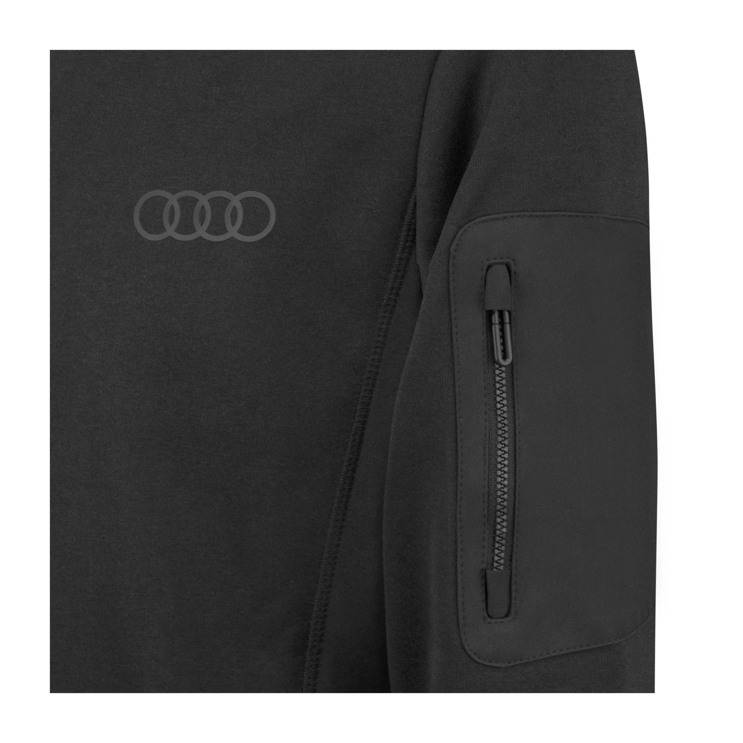 Audi Fleece jacket, men, black L