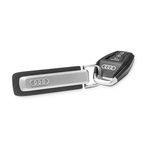 Audi Key ring rings, silver/black