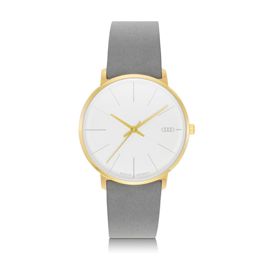 Audi Watch, Womens, gold/white/grey