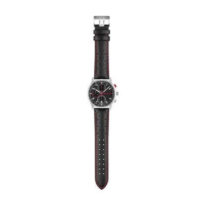 Audi Sport chronograph carbon, men, silver/black