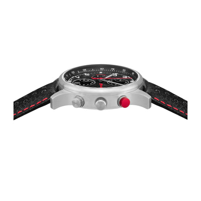 Audi Sport chronograph carbon, men, silver/black