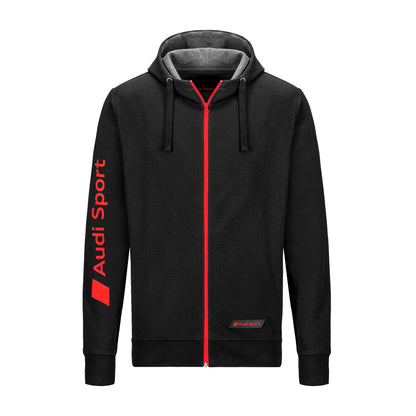 Audi Sport sweatjacket, men, black, 2XL