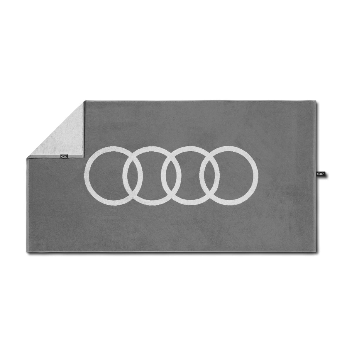Audi towel, lightgrey, 80x150cm